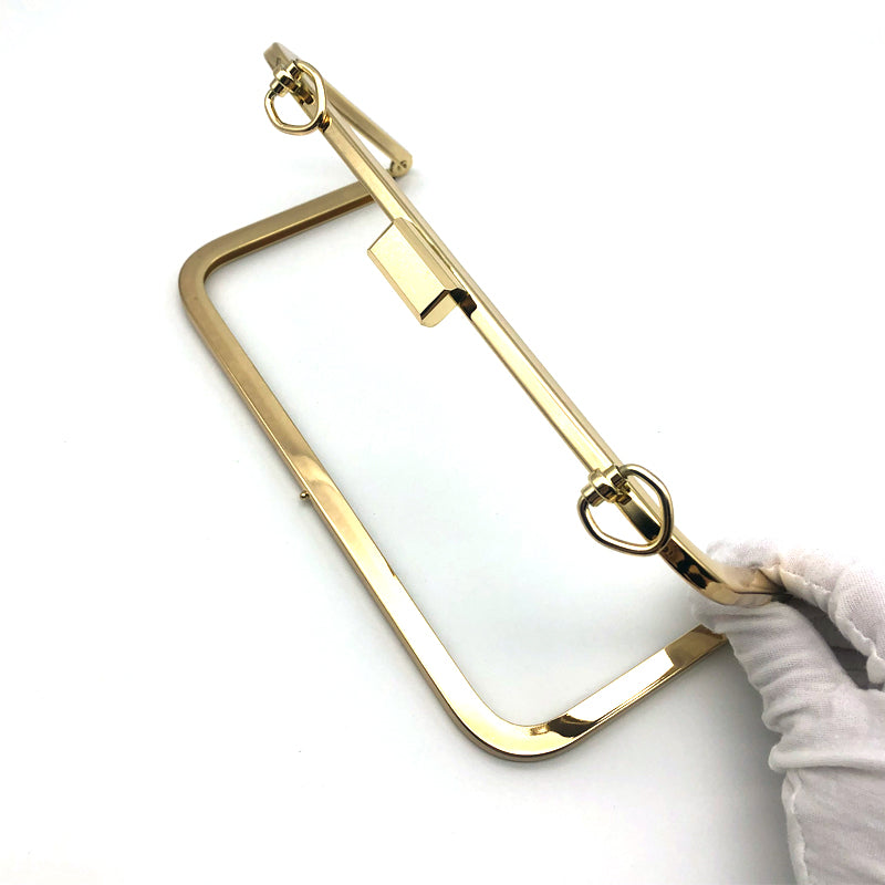 Light Gold 20.5cm Fashion Iron Material Purse Metal Frame RL-POX05