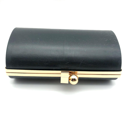 22.2 X 12 CM Light Gold Plastic Box Clutch Purse Metal Frame Round Square Head Lock For Evening Bags 1 order