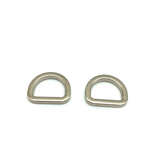 Factory Manufacturer Design Zinc Alloy Silver Color 19 MM Bag D Ring Metal Buckles For Handbag Accessories