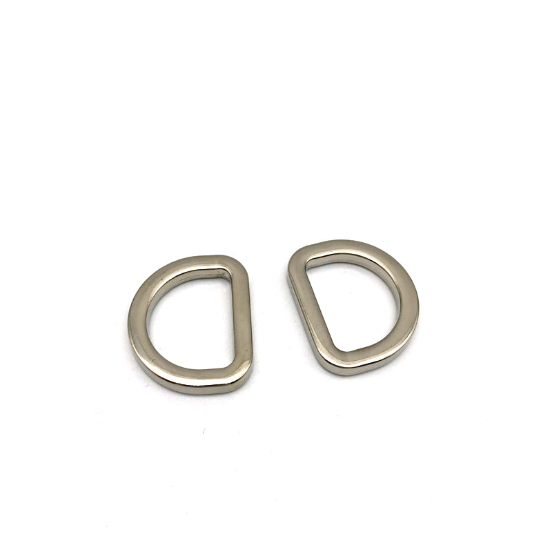 Factory Manufacturer Design Zinc Alloy Silver Color 19 MM Bag D Ring Metal Buckles For Handbag Accessories