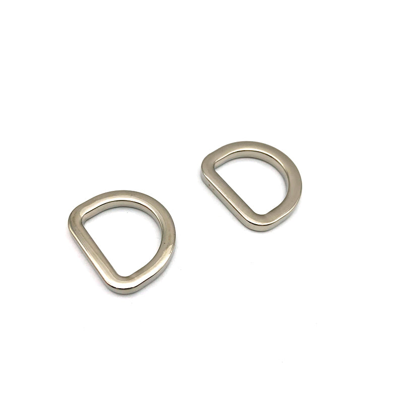 Factory Manufacturer Design Zinc Alloy Silver Color 19 MM Bag D Ring Metal Buckles For Handbag Accessories