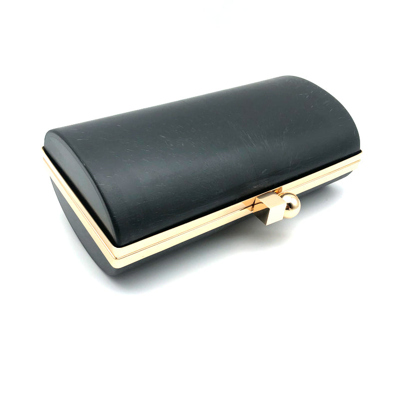 22.2 X 12 CM Light Gold Plastic Box Clutch Purse Metal Frame Round Square Head Lock For Evening Bags 1 order