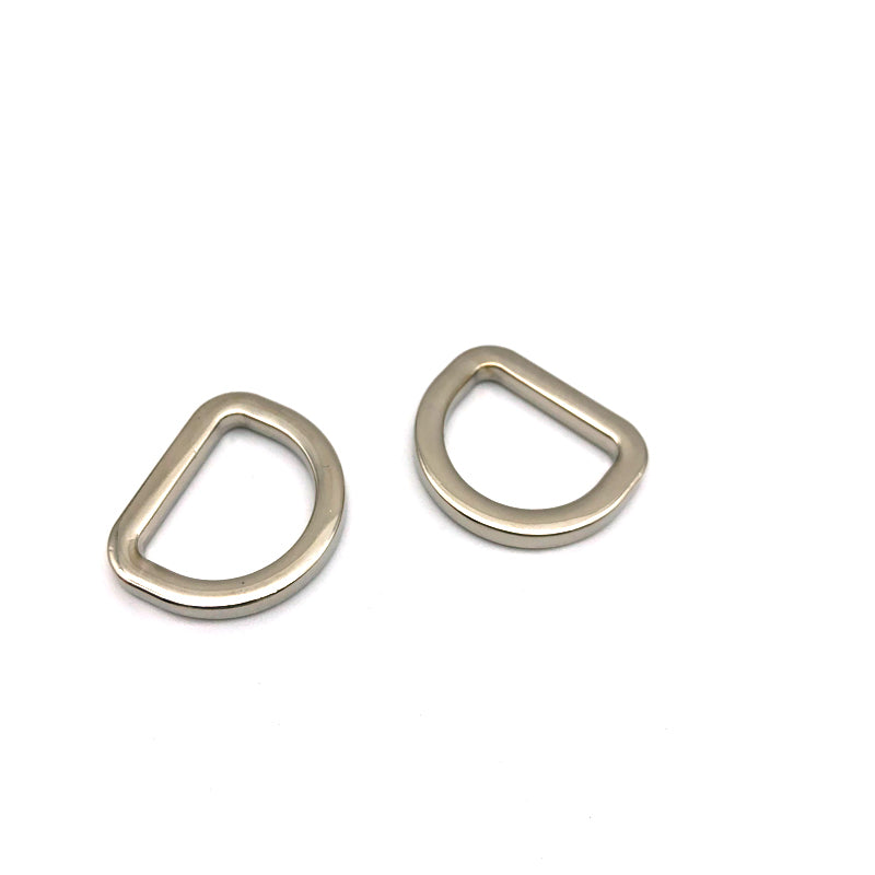 Factory Manufacturer Design Zinc Alloy Silver Color 19 MM Bag D Ring Metal Buckles For Handbag Accessories