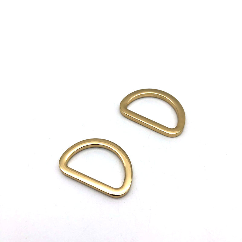 Factory Price Retail Zinc Alloy Light Gold 1 Inch Bag D Rings Metal Buckles For Handbag Accessories