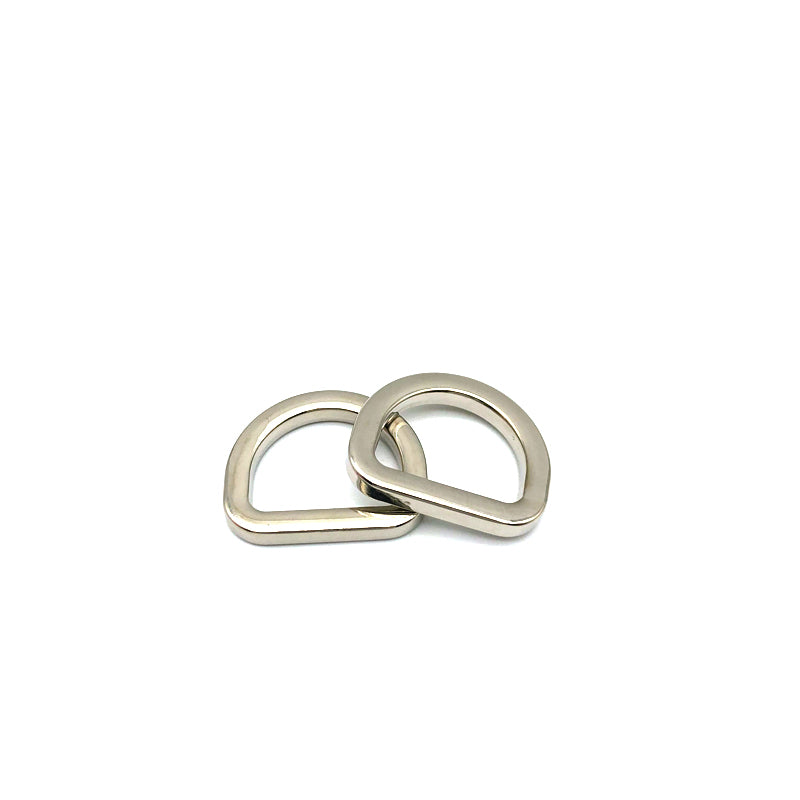 Factory Manufacturer Design Zinc Alloy Silver Color 19 MM Bag D Ring Metal Buckles For Handbag Accessories