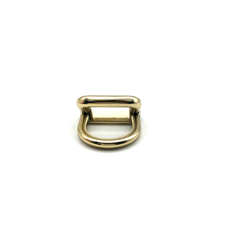 Meticulous Workmanship Light Gold Zinc Alloy Double Metal Shoulder Buckles Square & D Ring Hardware For Bag Accessories