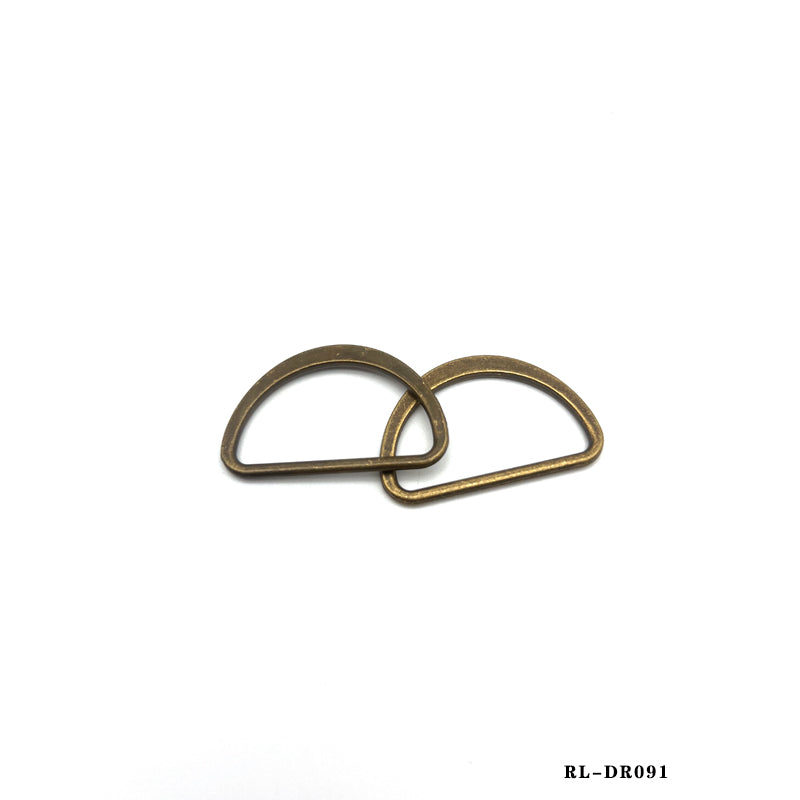 Simple design fashion flat d ring zinc alloy anti brass 40MM